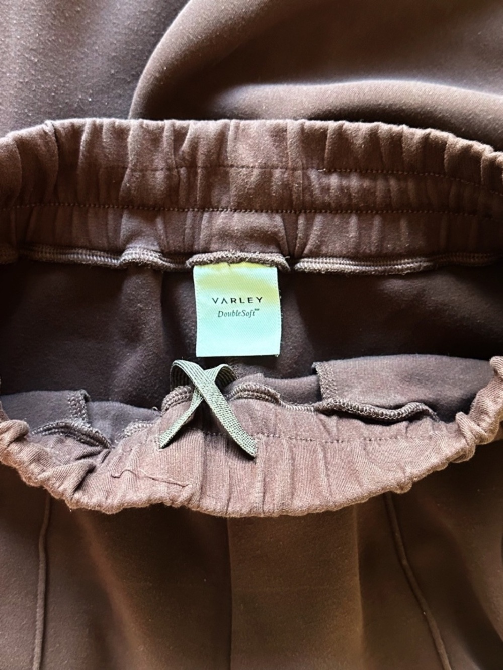 VARLEY The Wide Leg Women’s S Brown Pants Doublesoft Knit 28” Inseam Travel Soft - Picture 7 of 16